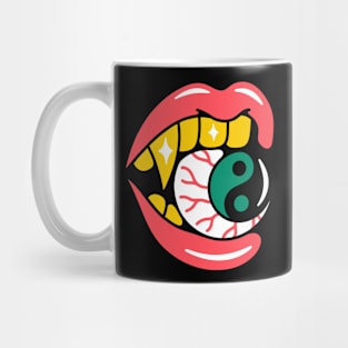 Mouth eye yinyang Mug